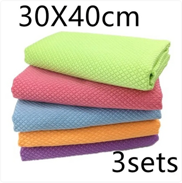 Buy all-color-3sets Microfiber Cleaning Cloth